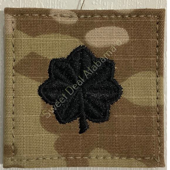 U.S. Army Lieutenant Colonel O-5 OCP Sew-On Rank Insignia, Multi-Camo, 2" x 2" - Picture 2 of 3